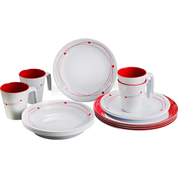Brunner Melamin Geschirrset COSMIC, 16-teilig für 4 Personen
