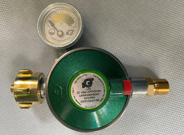 Druckregler Druckminderer Gasdruckregler mit Manometer und Ablassventil 30 mbar
