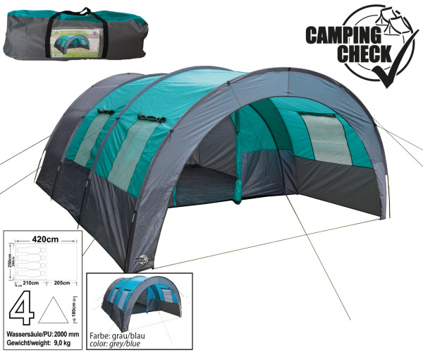 Happy People 4 Personen Familien Zelt 78933