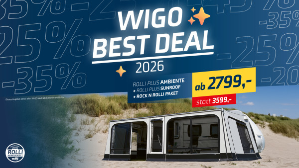 Wigo Rolli Plus Ambiente 250 cm Tiefe Best Deal