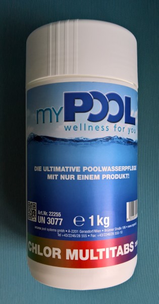 myPOOL Chlor Multitabs 200 g Tabletten 1kg