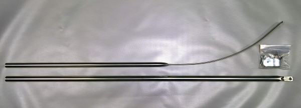 Dachauflagestange Spannstange gebogen Stahl Ø 22 mm 210 cm