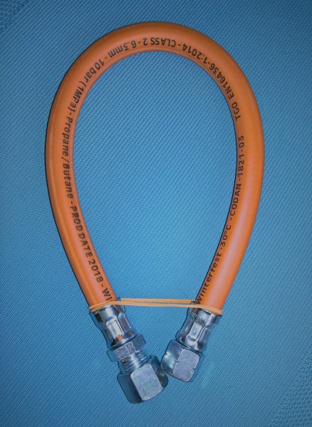 Gasschlauch 40 cm winterfest 1/4 li x 10 mm