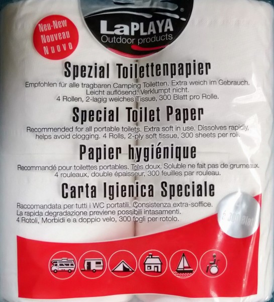 Spezial Toilettenpapier 4er-Paket