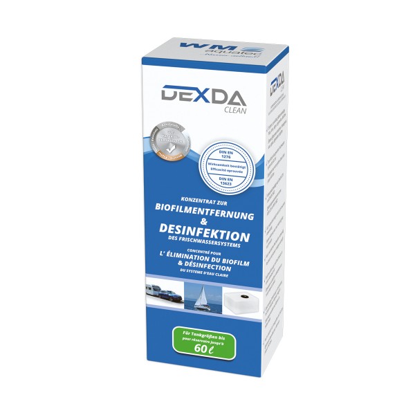 DEXDA Clean 100 ml Reinigung + Desinfektion bis 60 l Tankgröße