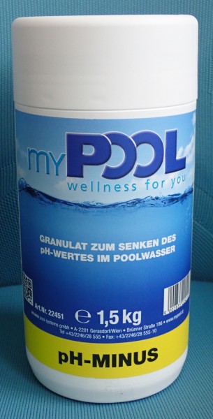 myPOOL pH-MINUS 1,5 kg