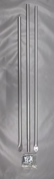 Schellenstab Verandastange Spannstange Dachauflagestange Alu Ø 25 mm 215 - 300 cm