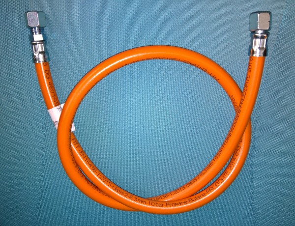 Gasschlauch 100 cm, 1/4" li x 8 mm
