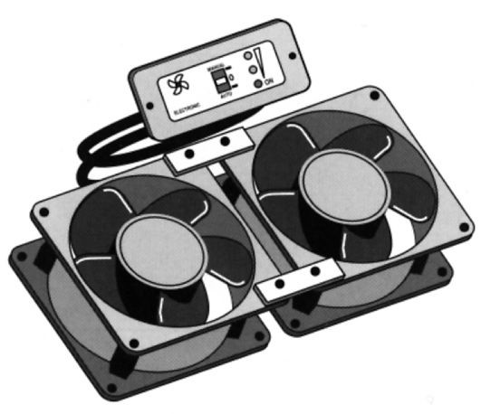 Elektronischer Doppel-Kühlschranklüfter
